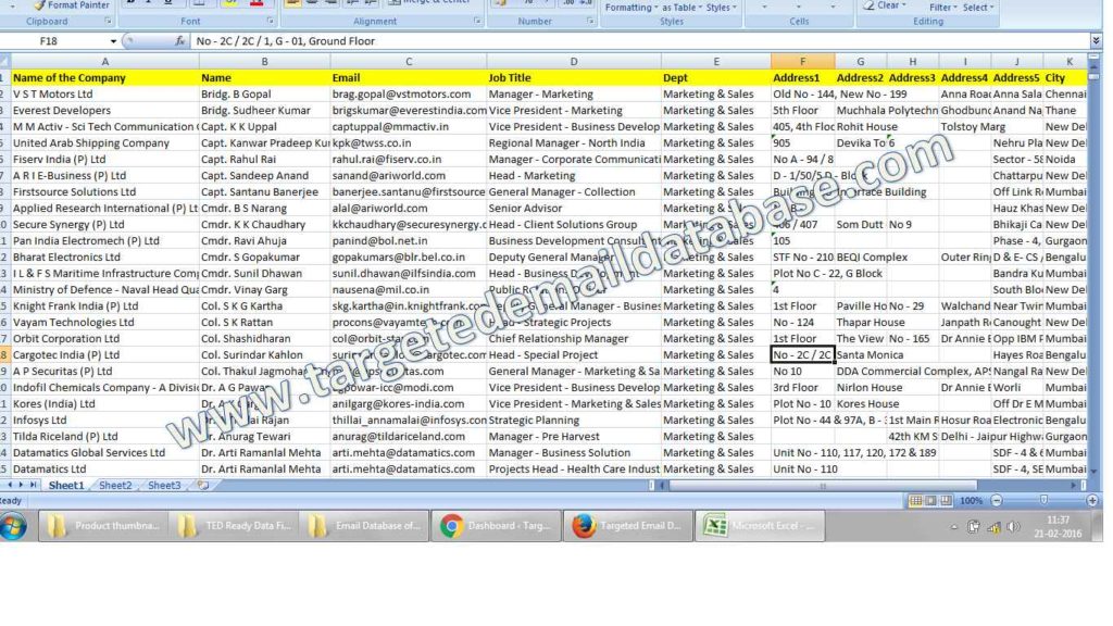 email database of CMOs & email id list of marketing heads email database of CMOs & email id list of marketing heads