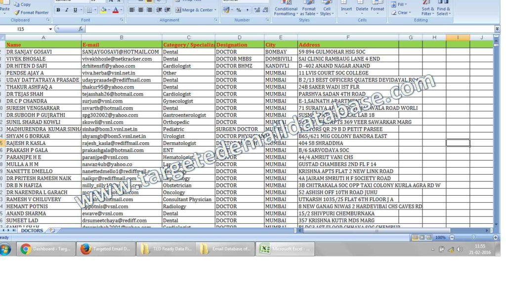 email database of doctors & email id list of doctors email database of doctors & email id list of doctors