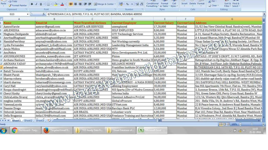 email database of frequent flyers & email id list of travelers email database of frequent flyers & email id list of travelers