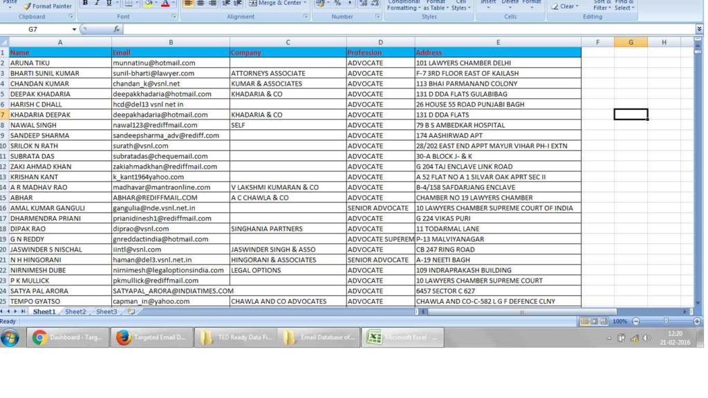 email database of lawyers & email id list of lawyers email database of lawyers & email id list of lawyers
