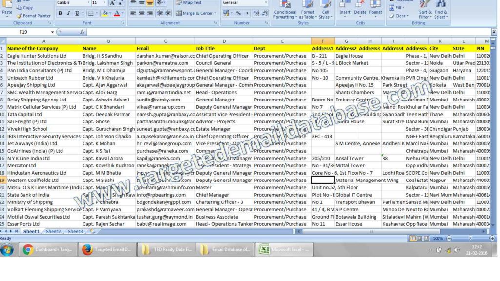 email database of purchase heads & purchase managers email id list email database of purchase heads & purchase managers email id list